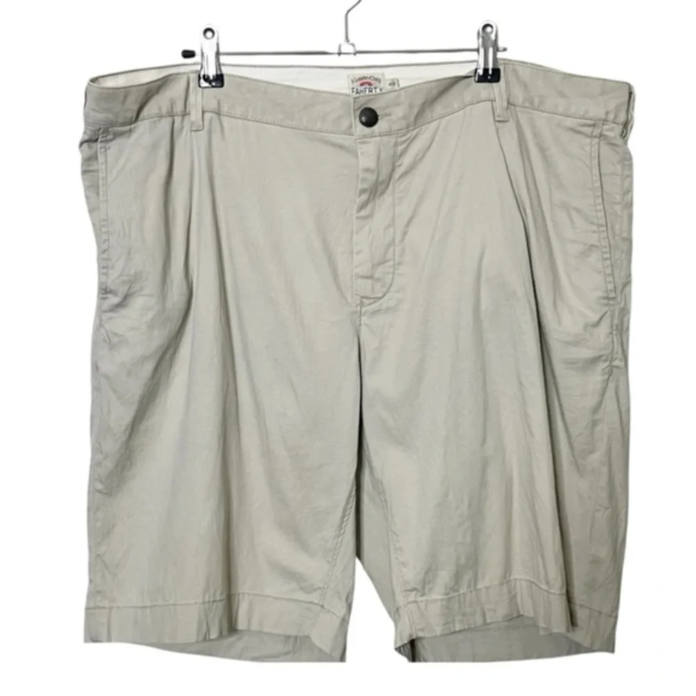 Faherty Island Life‎ Shorts Men's Size 40 Beige Organic Cotton Stretch Casual